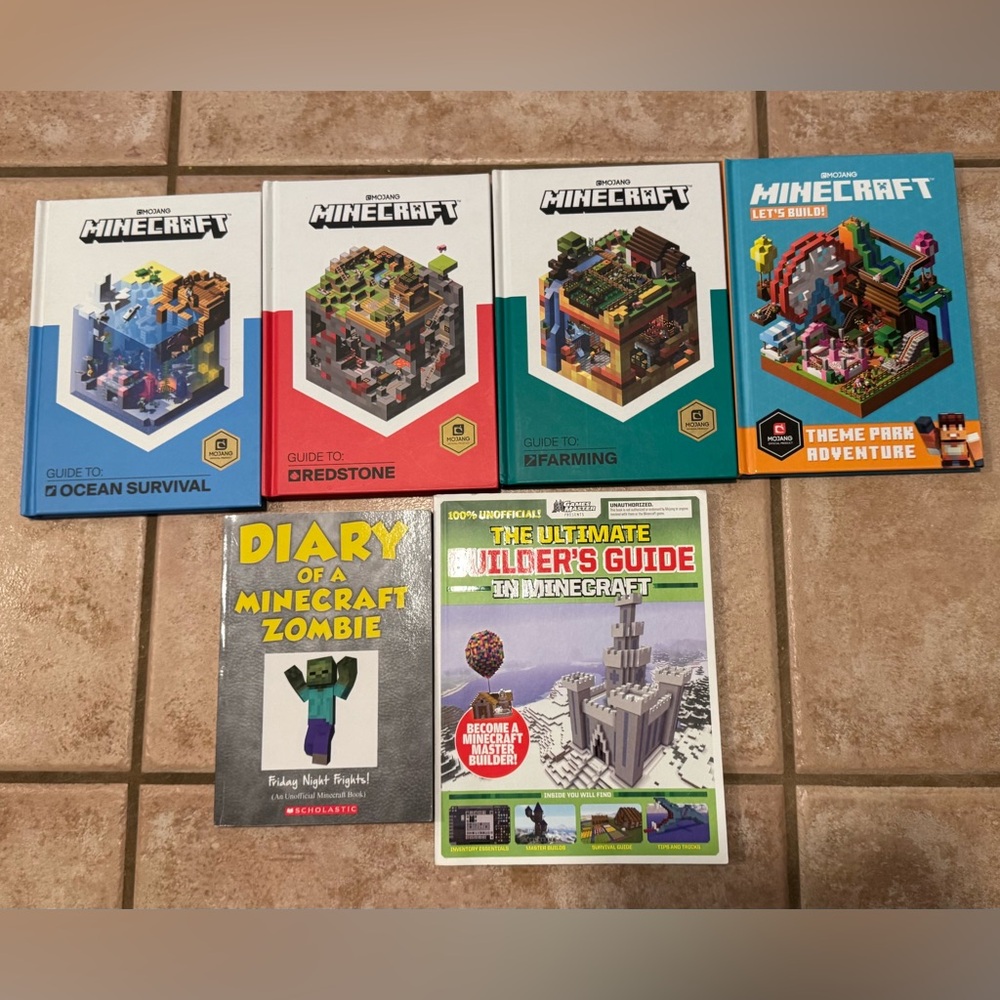 Minecraft Books set of 6